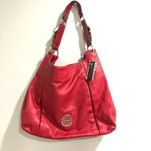 NWT Dana Buchman Red Sahara Hobo